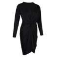 thumbnail image 1 of Vestido de Fiesta de Manga Larga con Cuello en Vestido de Vestido de Urdimbre Vestido de Vestido Vestido Vestido Vestido de No Zulema vestido bodycon de manga larga, 1 of 3