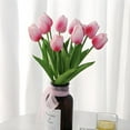 thumbnail image 2 of 10pcs White Artificial Flowers Fake Tulips 13" Silk Flower for Home Kitchen Wedding Decor Bouquet Decorations Office Floral Arrangements, 2 of 4