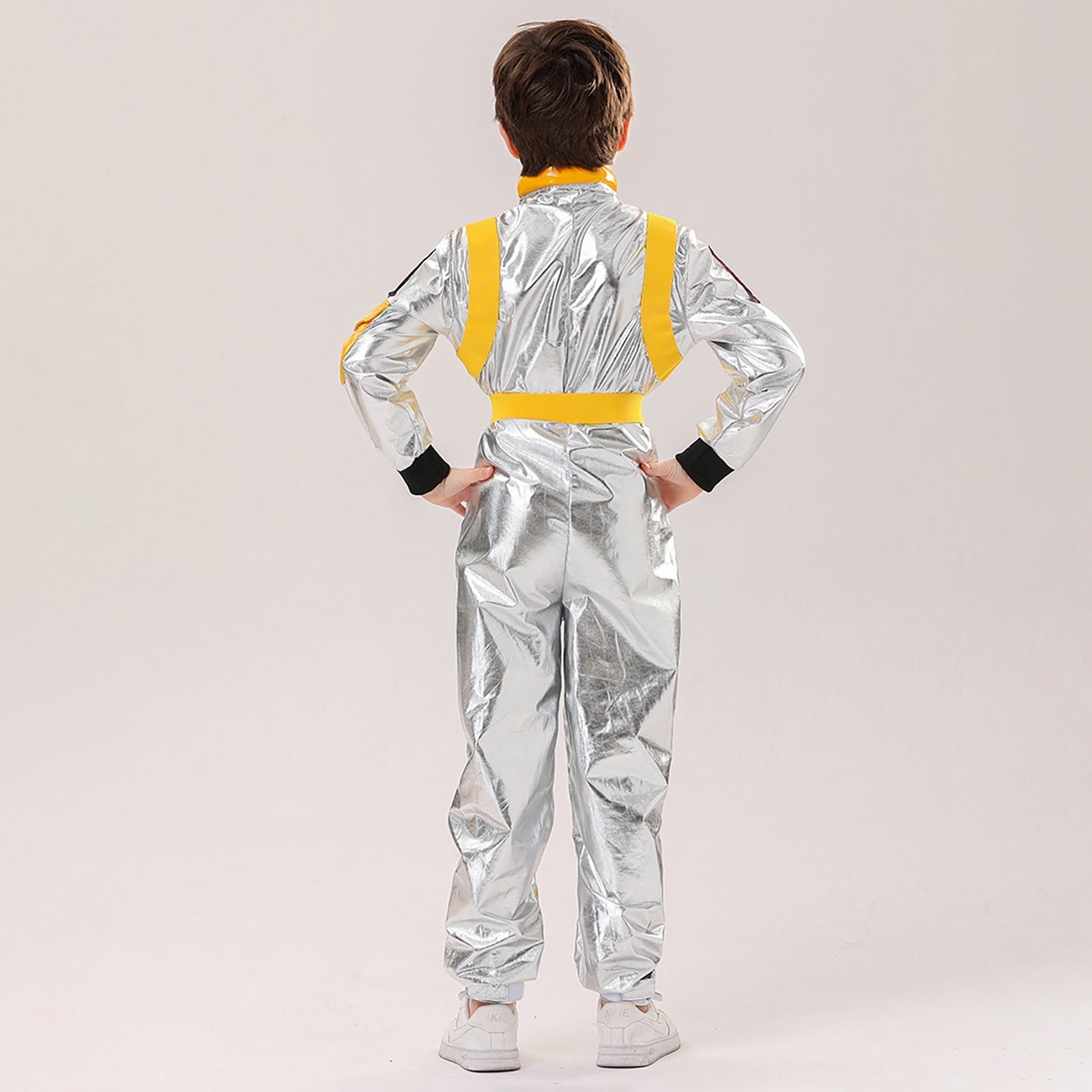 RMGVDSD Kids Astronaut Outfit for Boys Girls Space Jumpsuit Astronaut Carnival Onesie Performance Clothes Coming Home Outfit