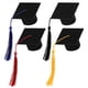 thumbnail image 4 of KAKOWELY 4 mini birretes de graduación, sombreros de graduación, sombreros para botellas, adornos para botellas, adornos para fiestas de graduación, 4 of 4