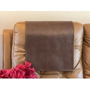Brown Vinyl Headrest Cover For Furniture, Slipcover, Furniture Protector, Chair Cover