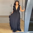 thumbnail image 3 of AURA Plus Size Off Shoulder Maxi Dress High Waist Cutout Sleeveless Summer Vacation Dress, 3 of 6