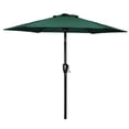 thumbnail image 1 of Sombrilla de patio Simple Deluxe de 2,3 m para exteriores con inclinación y manivela, color verde, 1 of 7