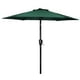 thumbnail image 1 of Sombrilla de patio Simple Deluxe de 2,3 m para exteriores con inclinación y manivela, color verde, 1 of 7