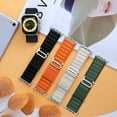 thumbnail image 5 of ALMNVO Compatible with Apple Watch Bands 49mm 45mm 41mm 44mm 40mm 38mm 42mm Alpine Loop Wristbands Nylon Bands Sport Loop Replacement iWatch Series 9 8 7 se 6 5 4 3 2 1 ultra strap, 5 of 10