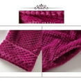 thumbnail image 5 of LOFIR Womens Robe, Long Fleece Bathrobe Warm Super Soft  Slim Elastic Plush Robe with Waist Pockets for Women - L/XL, Rose Red, 5 of 8