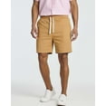 thumbnail image 3 of 3 Pack: Men's Cotton 7" Walk Short With Back Pocket & Drawstring - Casual Wear, 3 of 6