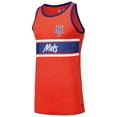 thumbnail image 2 of Men's New Era Orange New York Mets Jersey Ringer Tank Top, 2 of 3
