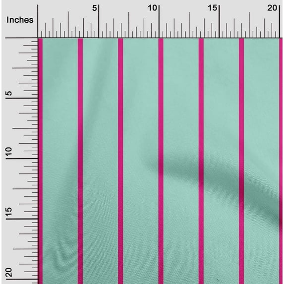 oneOone Cotton Flex Aquamarine Fabric Pin Stripe Craft Projects Decor Fabric Printed By The Yard 40 Inch Wide
