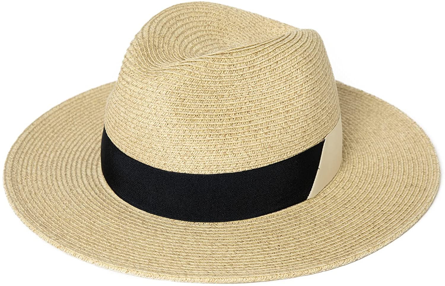 Women Straw Sun Fedora Hat for Women 