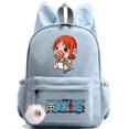 thumbnail image 1 of Anime One Piece Backpack Knapsack Kids Boy Girl Printed School Bag Teenager Student Cartoon Bookbag Outdoor Rucksack, 1 of 5