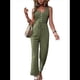 thumbnail image 1 of Elegantes de Verano para Mujer, Sin Mangas, con Cuello en U, Informales, de Pierna y Pantalones Largos 2025, Verde , Talla XL, 1 of 10