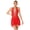 Red, variant on CHICTRY Womens Figure Skating Dress Shiny Rhinestone Dance Costume Ballet Performance Leotard Dress White-A S