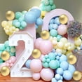 thumbnail image 3 of Juego de Globos para Decoraciones de Fiesta, 134 Pcs Macaron Color Guirnalda Arco Kit para Propuesta, Boda, Cumpleaños, Aniversario, 3 of 4