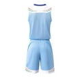thumbnail image 4 of Gym Outfits for Teens Boys 2 Piece Quick-Dry Athletic Workout Sets Size 4-14 Kids Sleeveless Tank Tops and Shorts Basketball Track Suits, 4 of 7