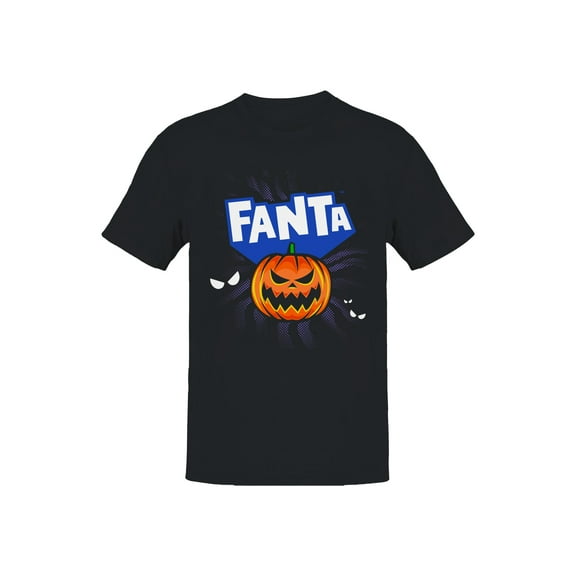 Officially Licensed Fanta Halloween Pumpkin Design Men's T-shirt