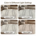 thumbnail image 7 of ODIKA 5'x7' Washable Area Rug Grey Abstract Muted Cream Taupe Diffused Veining Drifting Fluid for Guest Room, Lounge, Apartment, Non-Slip Low Profile, Stain Resistant, 7 of 7