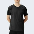 thumbnail image 4 of Hot days, bold styles YLSDY Moisture Wicking Shirts for Men Short Sleeve Workout Quick Dry Active Wear Athletic T-Shirt with Chest Zipper Pocket Black M, 4 of 8