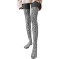 thumbnail image 3 of Women's Thigh High Knitted Winter Boot Socks Vintage Extra Long Leg Warmer Over Knee High Stockings, 3 of 3