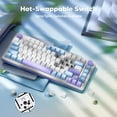 thumbnail image 2 of Redragon Three-mode 75% Gasket Mechanical Keyboard 81-Key – Customizable RGB, Multi-Function Knob, Dragon Yin Axis Hot-Swap Support, 2 of 8
