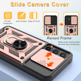 thumbnail image 5 of Venoro For Samsung Galaxy S23 FE Case Slide Camera Ring Stand Cover/HD Screen Protector, 5 of 26