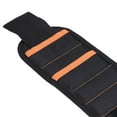 thumbnail image 3 of TFixol Bracelet Magnétique Robuste pour Électriciens et Charpentiers - Design Magnétique Multi-Rangée, Polyester Durable, Porte-Ongles et Vis, Orange, 3 of 6