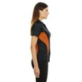 thumbnail image 2 of 78657 North End Ladies Serac Performance Zippered Polo Black/Mandarin 2XL, 2 of 3