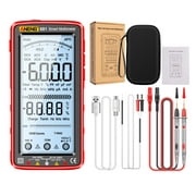 ANENG 681 6000 Counts Digital Multimeter Smart Anti-burn Rechargeable Universal Meter NCV Tester 5-inch Large LCD with Backlit Flashlight for Voltage Current Resistance Capacitance Temperature