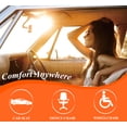 thumbnail image 5 of Memory Foam Car Seat Cushion for Coccyx and Lower Back Pain Relief, Dark Gray, 5 of 9