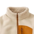 thumbnail image 4 of Mifsaly Boys Girls Full Zip Fleece Jacket Kids Warm Winter Coat Stand Collar Fall Winter Casual Sherpa Outerwear with Pockets, 4 of 5
