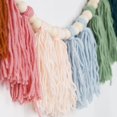thumbnail image 5 of Colorful Tassel Garland Boho Tassel Garland with Wood Beads Macrame Woven Tassel Garland Banner Wall Hangings Decorative for Kids Bedroom Nursery Party Holiday Classroom Decoration (B), 5 of 7