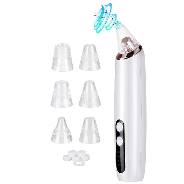 yingyy Aspirateur à Points Noirs Rechargeable Extracteur de Points Noirs avec Écran LED et 6 Têtes de Beauté Interchangeables