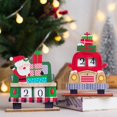 thumbnail image 4 of Christmas Advent Calendar Countdown Car Wooden Xmas Home Decor Ornament, 4 of 5