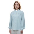 thumbnail image 3 of GRACEART Clergy Dress Shirt for Women Priest Shirts Long Sleeve Ministers Blouse With Flutter Sleeve, 3 of 8