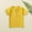 Yellow, variant on naisibaby Toddler Kids Boys Girls Fashion Comfortable T-Shirt, Baby Solid Color Button Round Neck Short Sleeve Top Green 3 T