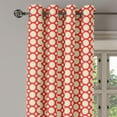 thumbnail image 2 of Ambesonne Geometric Grommet Curtain, Polka Dots Vibrant, 50" x 108", Pale Yellow Red, 2 of 6
