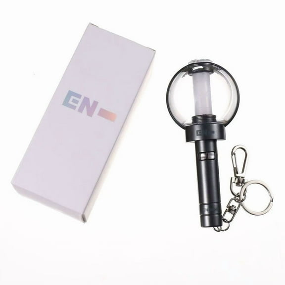 ENHYPEN VER2 Lightstick Keychain,K-pop Keyring Pendant Bag Accessories Merch Gift (Built-in Battery)