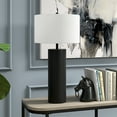thumbnail image 6 of Evelyn&Zoe York 29.5" Mid-Century Modern Metal Table Lamp with White Drum Fabric Shade, 6 of 6