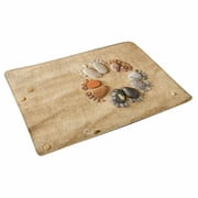 POP Stone Arranged Like Footprints Front Door Mat 30x18 Inches Welcome Doormat for Home Indoor Entrance Kitchen Patio