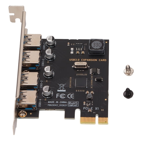 Carte d'Extension PCI Eto US, PCI E vers USB PCI Eto US Ports Carte d'Extension Ordinateur de Bureau PCI Eto US Carte d'Extension Efficacité Maximale