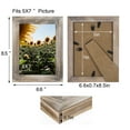thumbnail image 4 of Joveco 5" x 7" Handcrafted Solid Wooden Photo Frame Set of 4,  Distressed Farmhouse Picture Frame Wall Decor for Wall Mounted and Tabletop, 4 of 7