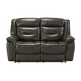 thumbnail image 4 of ACME Imogen Loveseat (Power Motion) in Gray Leather-Aire, 4 of 5