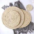 thumbnail image 3 of HEVIRGO Rotin Tissage Rond Ovale Napperon Table à Manger Isolation Thermique Tapis Cuisine Décor, 3 of 10