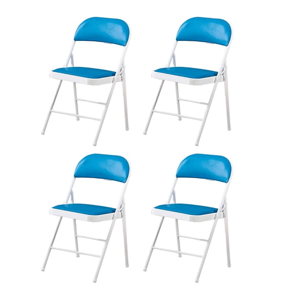 Sillas Plegables Ilios Innova Con Estructura De Metal Acojinada Color Azul Cielo Para Fiesta o Jardín