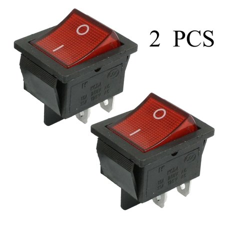 2 Pcs Kcd4 Dpst On Off 4 Pin Rocker Boat Switch 15a 20a Ac