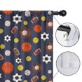 thumbnail image 4 of Blackout Kids Curtains,Football Baseball Pattern Childrens Insulated Curtains Set Of 2,Bedroom Essentials,Toddler Room Decor 52"x63", 4 of 5