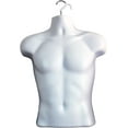 thumbnail image 5 of DisplayTown 2 Pack White Male Mannequins Hollow Back Body Torso w/ Metal Stands with Metal Pole & Hanging Hook for Tshirt Display, S-M Sizes, 5 of 7