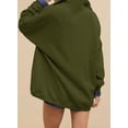 thumbnail image 6 of SHEWIN Sweatshirt for Women Oversized Casual Long Sleeve Quarter Button Henley Neck Pullover Tops Fall Winter Fleece Lining Outfits Clothes, 6 of 9