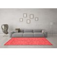 thumbnail image 3 of Ahgly Company Indoor Square Oriental Red Traditional Area Rugs, 3' Square, 3 of 4