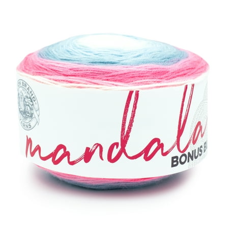 UPC: 0842093131953 | Lion Brand Yarn Mandala Bonus Bundle Unicorn Self-Striping Light Acrylic Multi-color Yarn 1 Pack